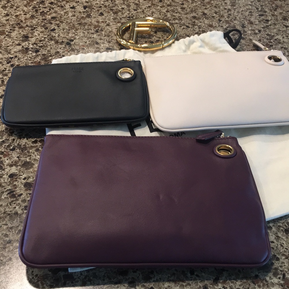 NWOT Fendi Tripletted Zucca Pouch - Picture 9 of 14